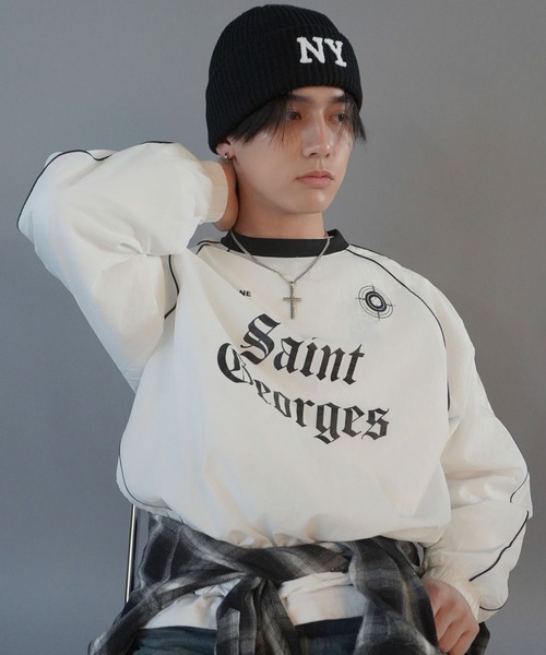 SPINNS（スピンズ） ニット帽 ニットキャップ ニットキャップ NYロゴ