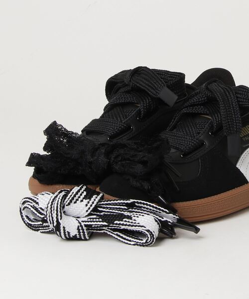 シューズ PUMA PALERMO WIDE LACE SD PUMA PALERMO WIDE LACE SD PUMA BLACK-PUMA WHITE-PUMA T