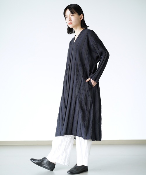 Plantation」 長袖ワンピース M size ネイビー レディース : 87915691  