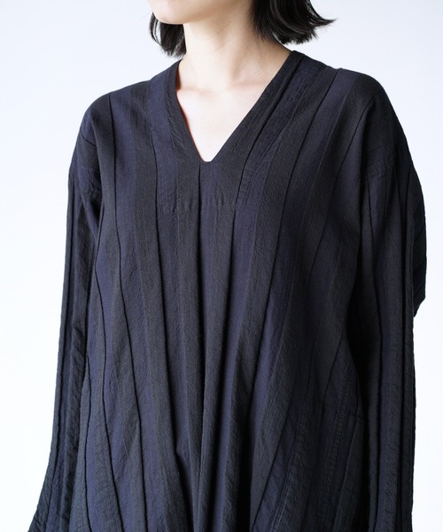 Plantation」 長袖ワンピース M size ネイビー レディース : 87915691  
