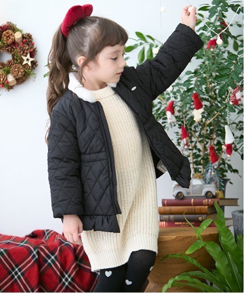 petit main ワンピース キラキラニットワンピース キッズ 子供服 
