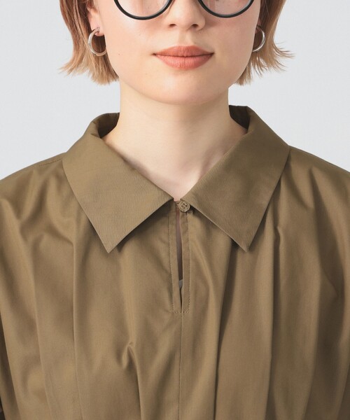 新品タグ付き【Ray BEAMS】RBS / タック ウエスト シャツ Ray BEAMS ワンピース タック ウエスト シャツ 「洗える