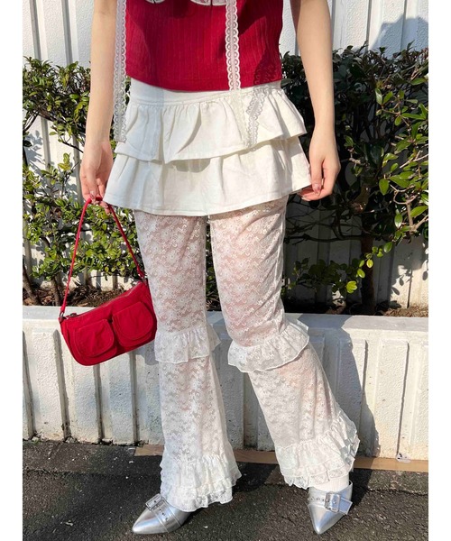 WC パンツ 「アップデートで新登場！」フリルレースパンツ レディース