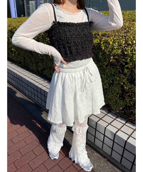 WC パンツ 「アップデートで新登場！」フリルレースパンツ レディース