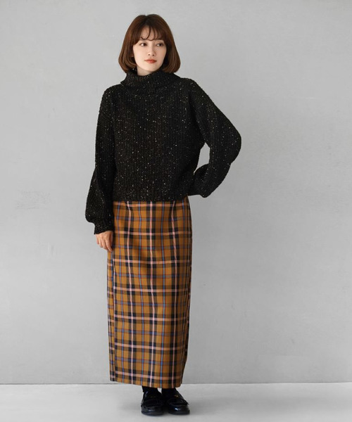 「e-zakkamania stores」 「furry」タートルネックニット フリー ブラック レディース_画像3