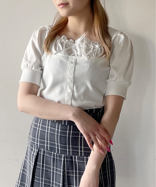 tシャツ レイヤード風半袖カットソー レディース one way tシャツ レイヤード風半袖カットソー レディース メンズ