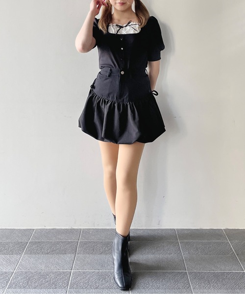 one way tシャツ レイヤード風半袖カットソー レディース メンズ