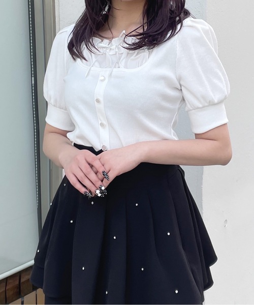 tシャツ レイヤード風カットソー レディース one way tシャツ レイヤード風半袖カットソー レディース メンズ