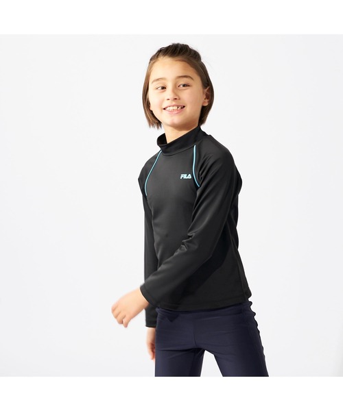 FILA（フィラ） uvカット ラッシュガード ラッシュガード 長袖 UVカット 紫外線対策 速乾 伸縮性 スクール用 130〜160cm ...
