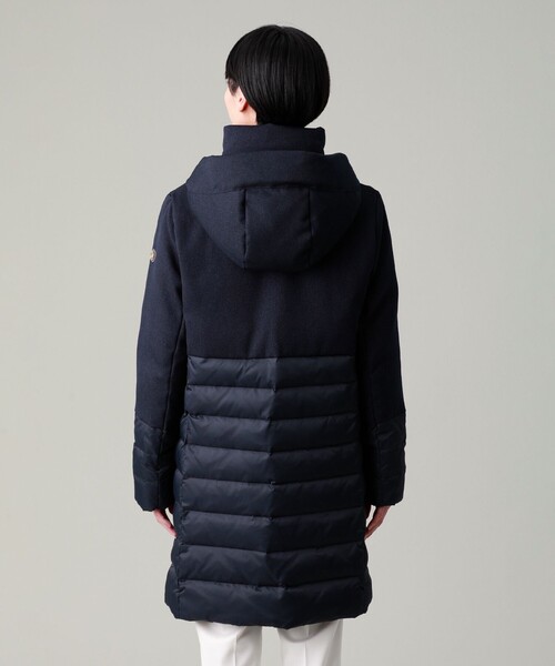 「EVEX by KRIZIA」 ダウンコート 42 ダークネイビー レディース_画像7