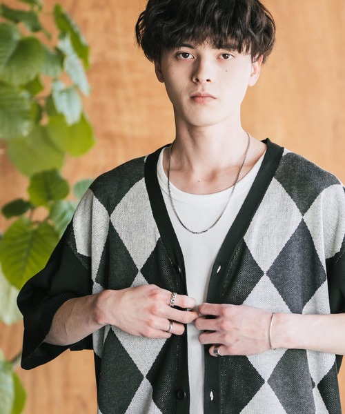 Supreme チェック柄 カーディガン 半袖 Supreme シュプリーム 2024AW Textured Knotted Cardigan