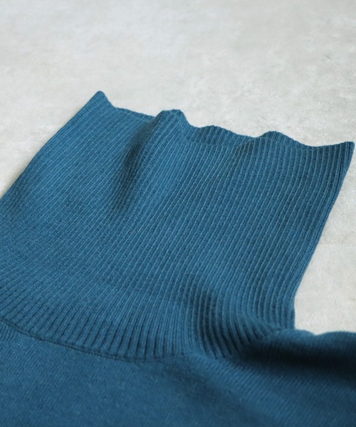 「antiqua」 「tree cafe」タートルネックニット P ブラック レディース_画像2