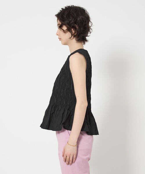 UNITED ARROWS ブラウス シャツ シャーリングジャガード