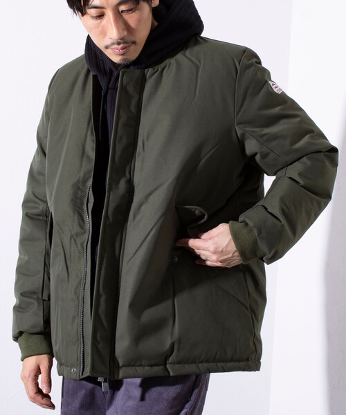 X*X様 PYRENEX ダウンジャケット L オリーブ　ピレネックス　SHIP PYRENEX ダウンジャケット L オリーブ ピレネックス SHIPS別注 PYRENEX