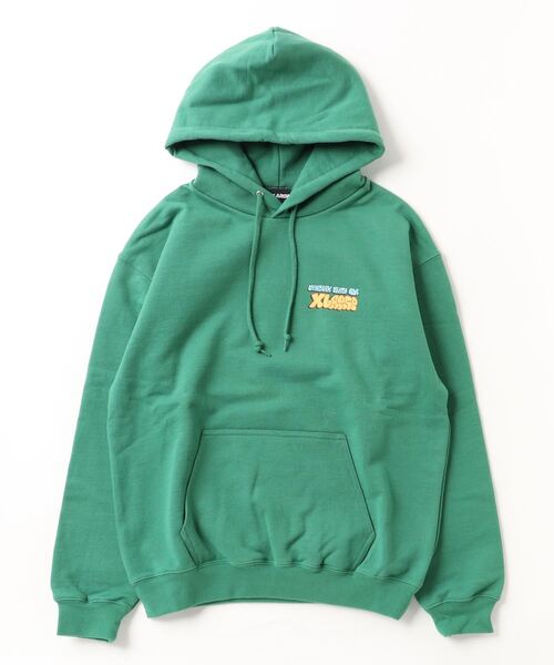 XLARGE グリーン パーカー XL XLARGE 「XLARGE」 プルオーバーパーカー SMALL グリーン メンズ