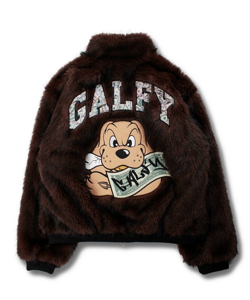 ‼️値下げ‼️ガルフィー GALFY ファーブルゾン ボアジャケット アウター GALFY（ガルフィー） ブルゾン アウター 「GALFY」お金大好きファー