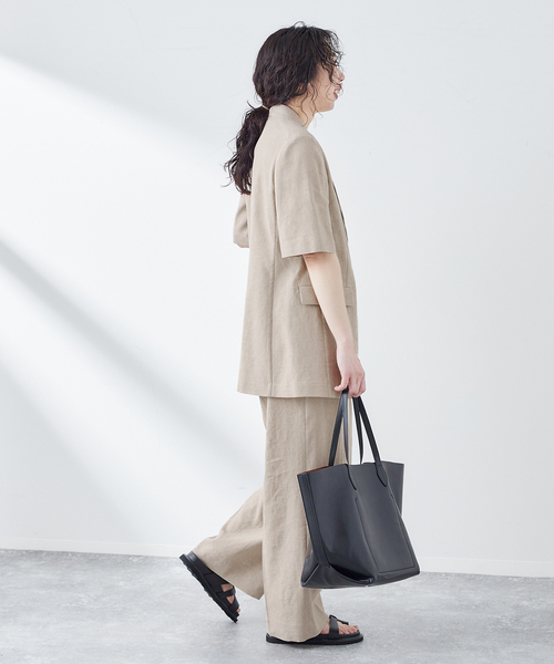 journal standard L'essage パンツ 「追加」LINENワイドタック