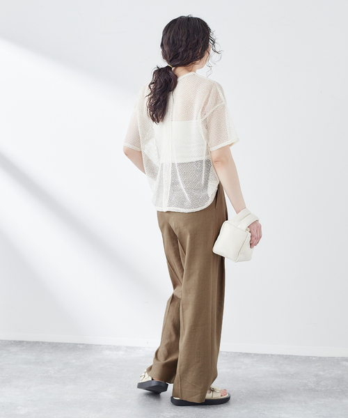 journal standard L'essage パンツ 「追加」LINENワイドタック