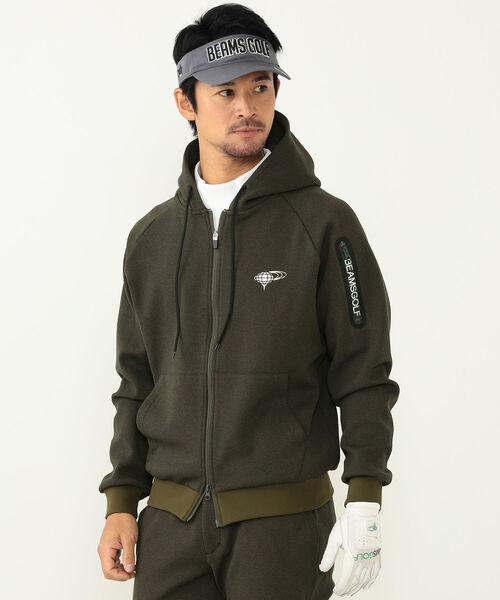 BEAMS GOLF 「BEAMS GOLF」 ジップアップパーカー M ブラック