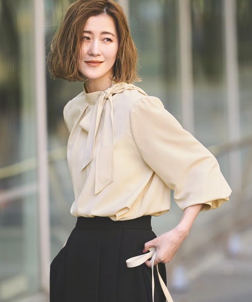 「RUIRUE BOUTIQUE」 長袖ブラウス M ホワイト レディース RUIRUE BOUTIQUE 「RUIRUE BOUTIQUE」 長袖ブラウス M ホワイト