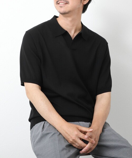 NOLLEY'S ポロシャツ 「PIMA COTTON」成型半袖 NSN スキッパー