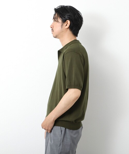 NOLLEY'S ポロシャツ 「PIMA COTTON」成型半袖 NSN スキッパー