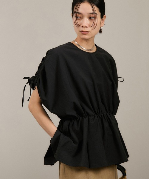 SALON adam et rope'シャーリングスリーブブラウス SALON adam et rope'（サロン アダム エ ロペ）の「【WEB限定