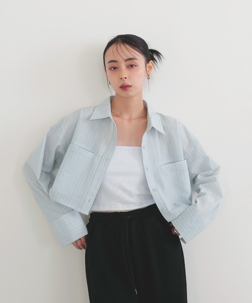 「LIAN」 7分袖シャツ FREE ブルー レディース LIAN 「LIAN」 長袖シャツ FREE ブルー系その他 レディース