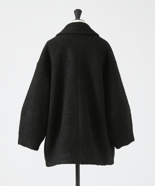 「NOMINE」 ピーコート フリー ブラック レディース_画像5