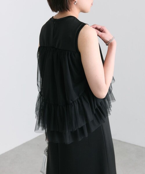 ear PAPILLONNER ワンピース ノースリフリルワンピース「SUM1