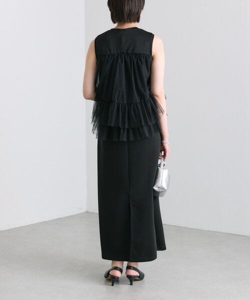 ear PAPILLONNER ワンピース ノースリフリルワンピース「SUM1
