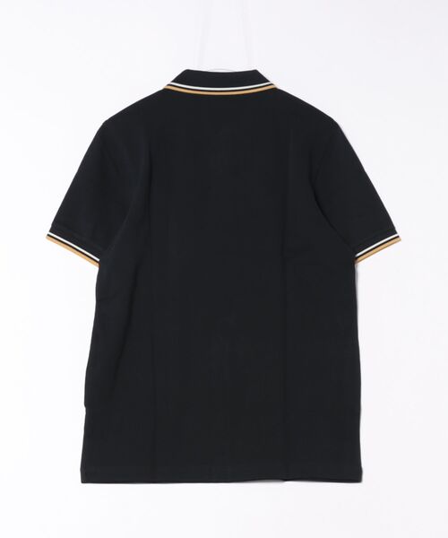 FREDPERRY フレッドペリー 半袖　ポロシャツ　　M3600 ブラック S FRED PERRY（フレッドペリー） ポロシャツ 半袖 TWIN TIPPED FRED