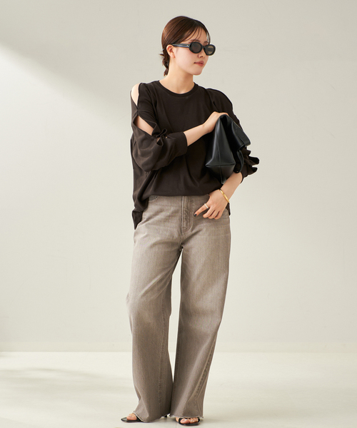 tシャツ BASERANGE / ベースレンジ PIN LONG スリーブ レディース BASERANGE tシャツ 「BASERANGE/ベースレンジ」 PIN LONG SLEEVE