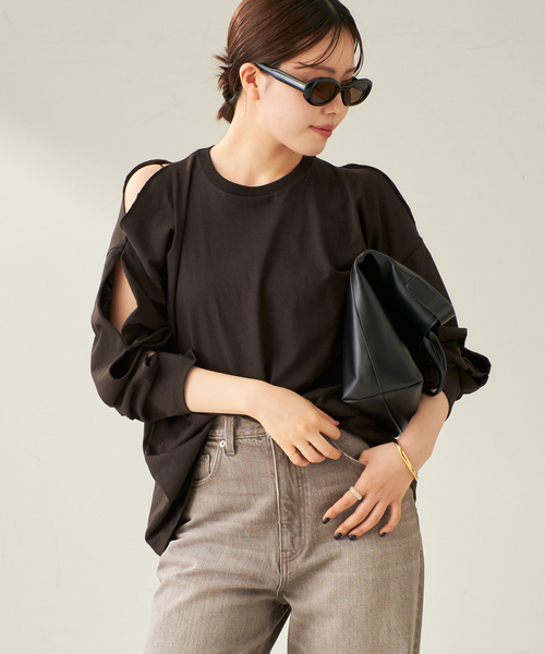 baserange トップス BASERANGE ベースレンジ Tシャツ SHAW LONG SLEEVE FSHL RIB 000