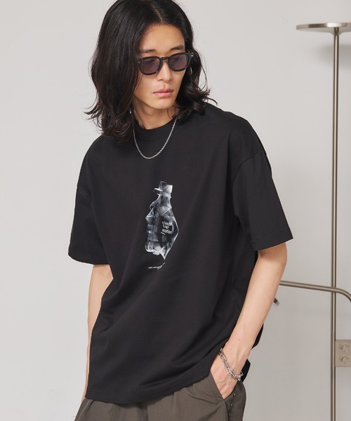 ［希少］HBA グラフィックプリント Tシャツ 黒 SEN TOKYO tシャツ ラバープリントグラフィックTee メンズ レディース