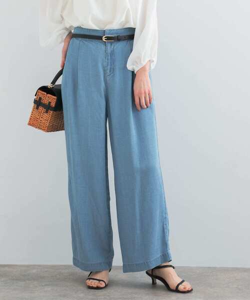 「URBAN RESEARCH ROSSO WOMEN」 デニムパンツ 38 インディゴブルー レディース