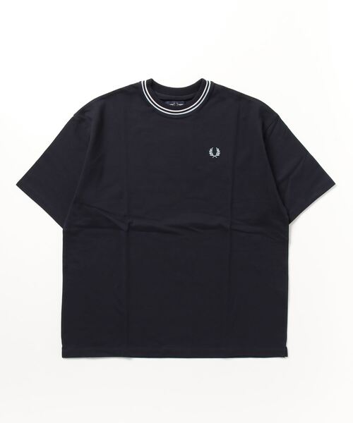 FRED PERRY ネイビー Tシャツ Sサイズ FRED PERRY 「FRED PERRY」 半袖Tシャツ S ネイビー メンズ