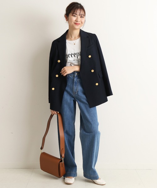 「SLOBE IENA」 加工デニムパンツ 38 ブルー レディース