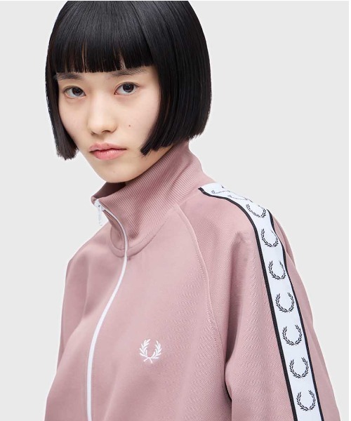 FRED PERRY バーガンディジャージ FRED PERRY 「FRED PERRY」 ジャージブルゾン X-LARGE ブラック