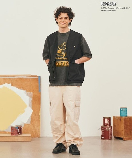 「BAYFLOW」 半袖Tシャツ MEDIUM オフホワイト メンズ
