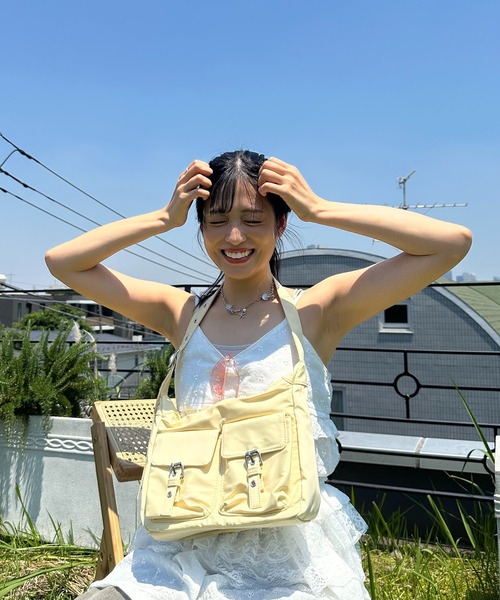 AS KNOW AS（アズノゥアズ） ショルダーバッグ バッグ ダブルポケット