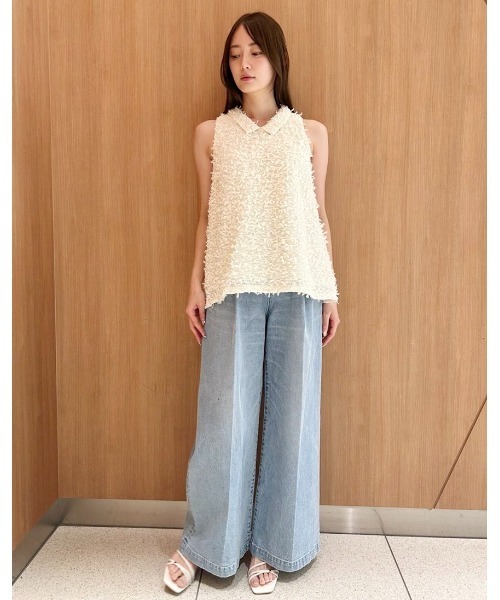 CELFORD（セルフォード） ブラウス シャツ ツイードライクAライン