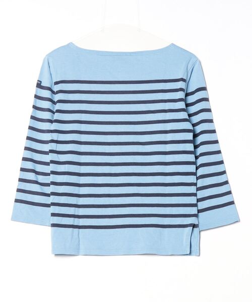 「SAINT JAMES」 ボーダー柄長袖カットソー X-SMALL ブルー レディース