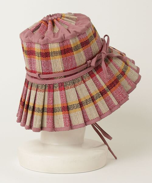ピンクのストローハット LORNA MURRAY 「LORNA MURRAY」 ストロー
