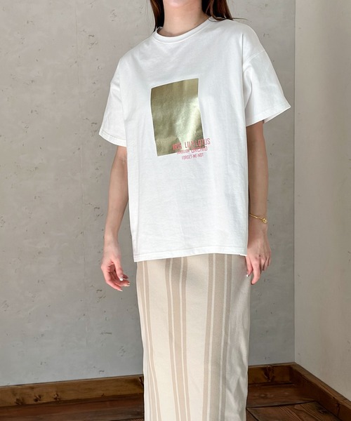 「Per sist ence」 半袖Tシャツ FREE ホワイト レディース_画像3