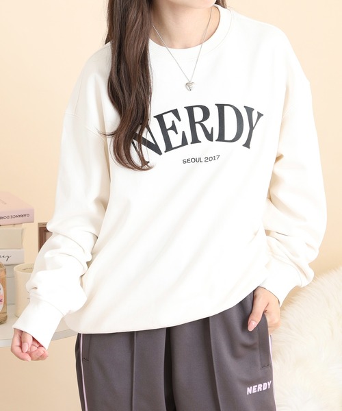 韓国ブランド NERDY トレーナー NERDY トレーナー スウェット チャンプスウェットシャツ CHAMPS