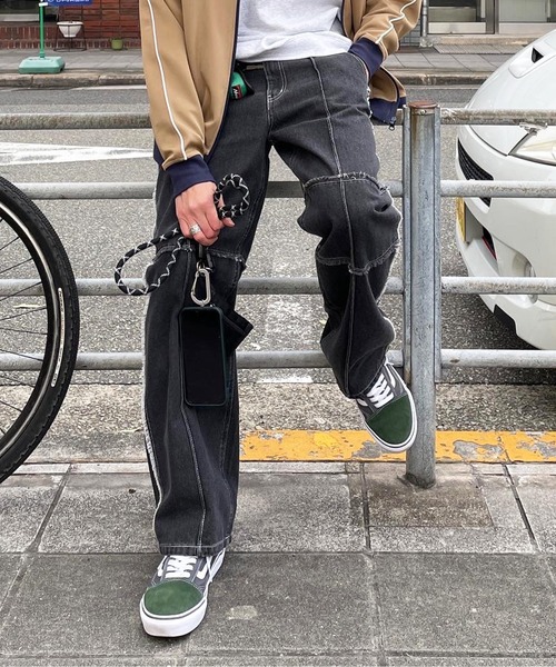 「CPCM」 デニムパンツ MEDIUM ブラック メンズ