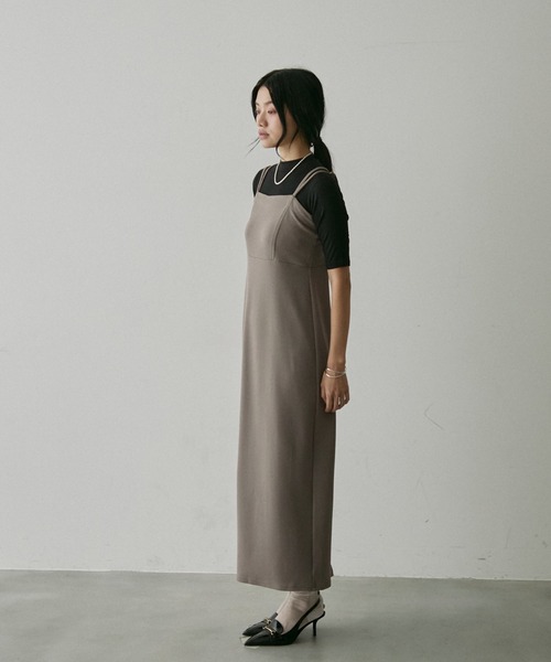 NUJOH ワンピース Sleeveless Long Dress/カップ付ノースリーブ