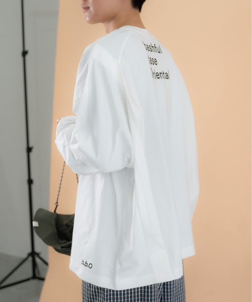 bashful base Oriental tシャツ 「bbO」バックロゴボリュームロンT