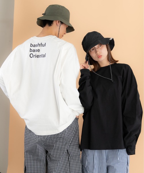 bashful base Oriental tシャツ 「bbO」バックロゴボリュームロンT
